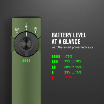Convenient Green 3.7 Volt 1300 Lumen Rechargeable LED Handheld Work Light Battery Operated 4.72 In. Tool Only