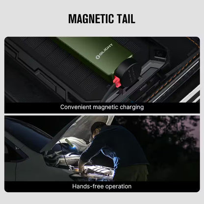 Convenient Green 3.7 Volt 1300 Lumen Rechargeable LED Handheld Work Light Battery Operated 4.72 In. Tool Only